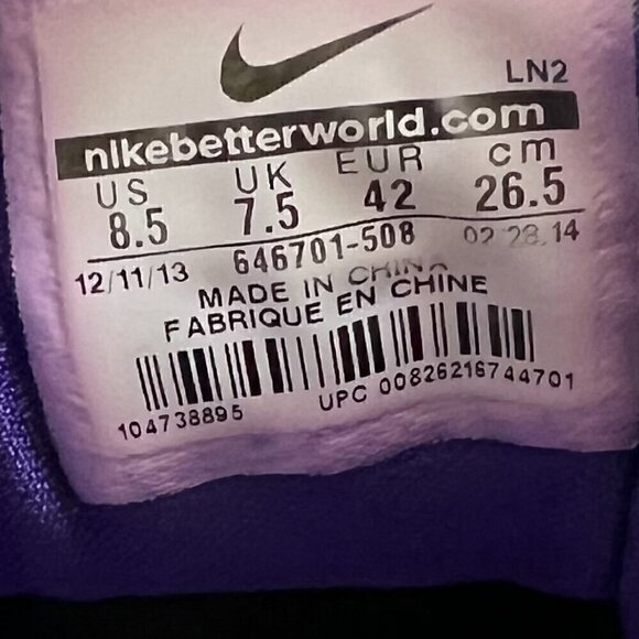 Men's Nike Kobe 9 EM Low Unleashed Pop Art 2014 Shoes Size 8.5 - Picture 16 of 16